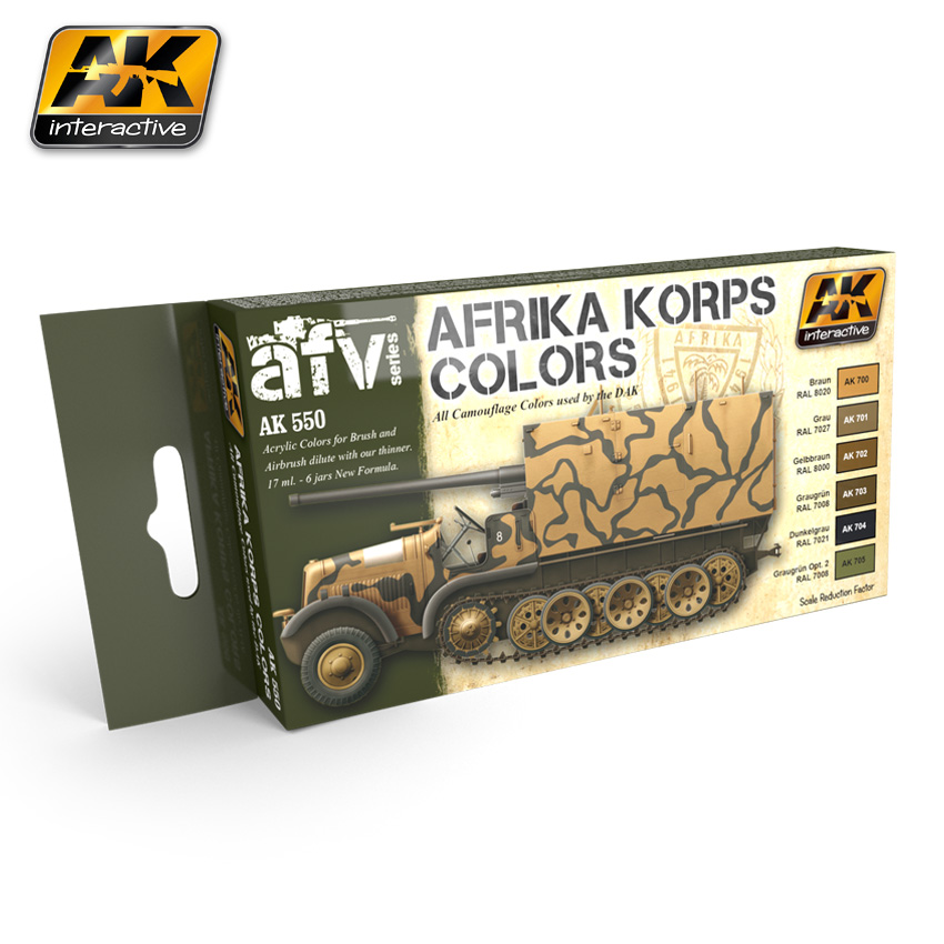 AK Interactive AFRIKA KORPS COLORS SET