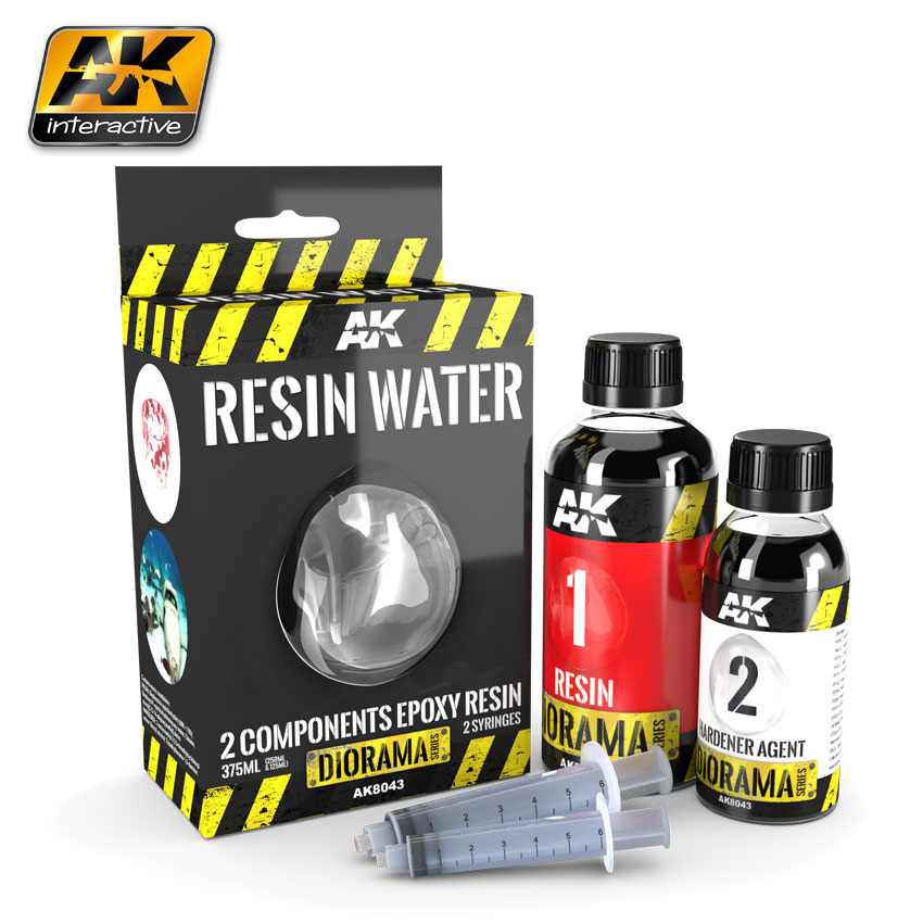 AK Interactive RESIN WATER 2-COMPONENTS EPOXY RESIN - 375ml