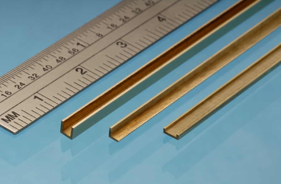 Albion Alloys Brass Angle - 1 x 1 mm