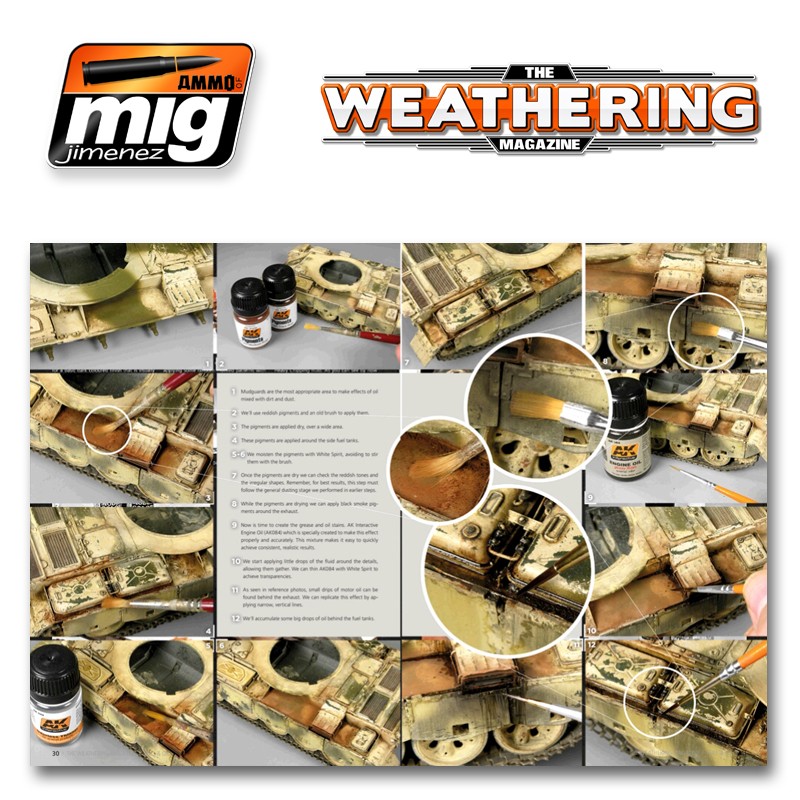 Ammo Mig Jimenez UTGTT The Weathering Magazine #4, Enginge, Grease and Oil