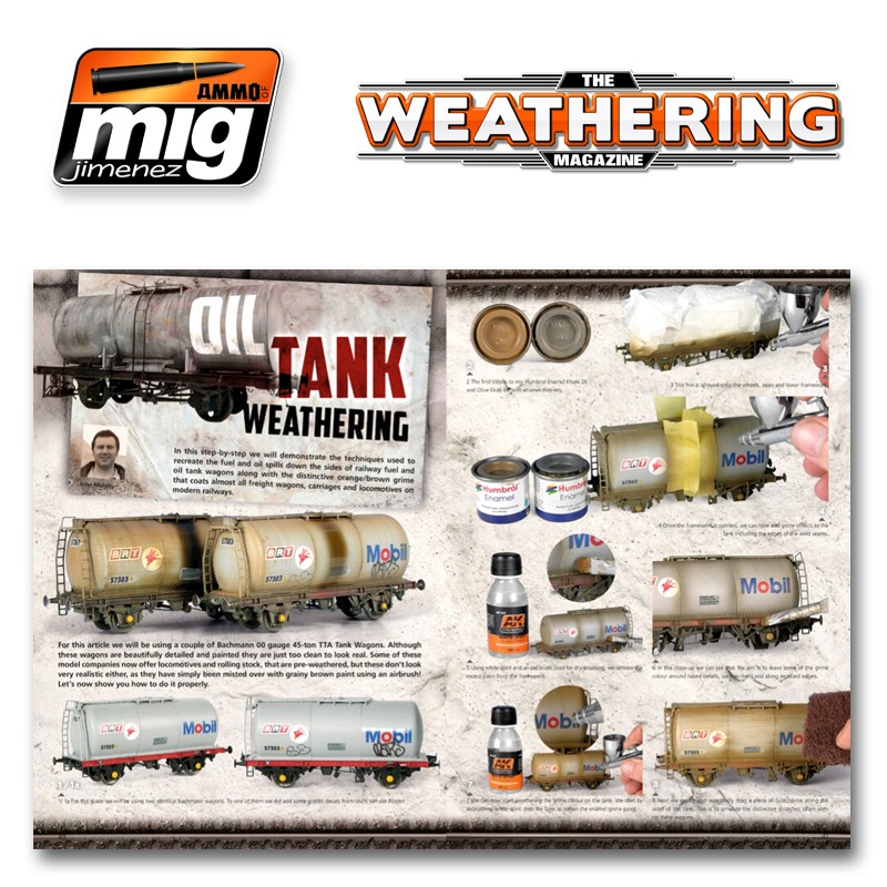 Ammo Mig Jimenez UTGTT The Weathering Magazine #4, Enginge, Grease and Oil