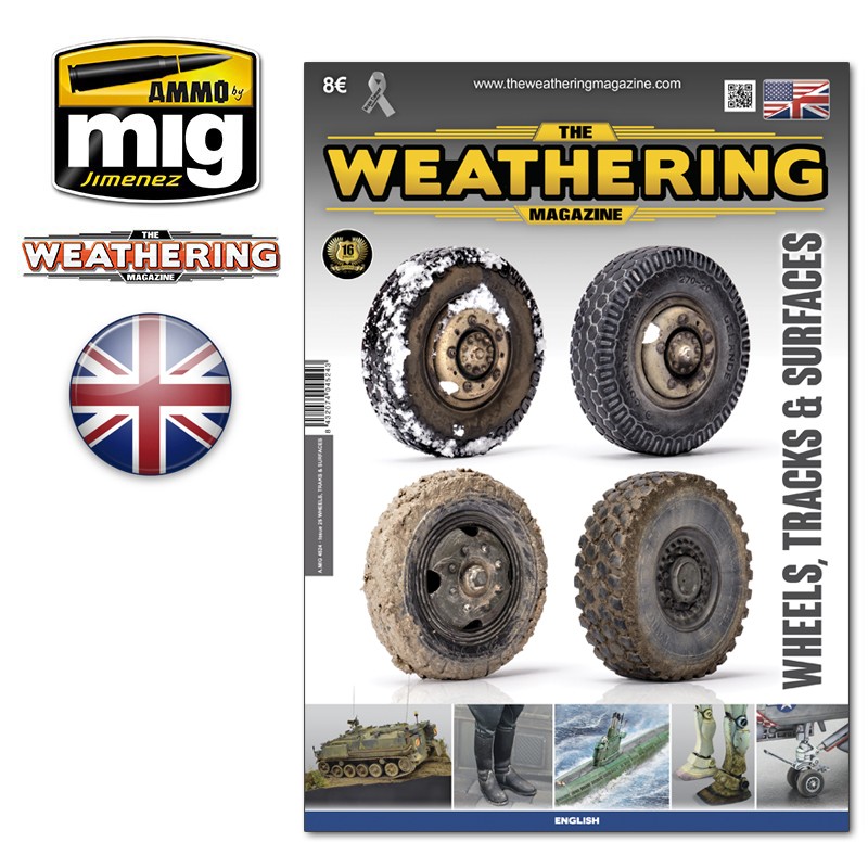 Ammo Mig Jimenez The Weathering Magazine #25, Wheels, Tracks & Surfaces