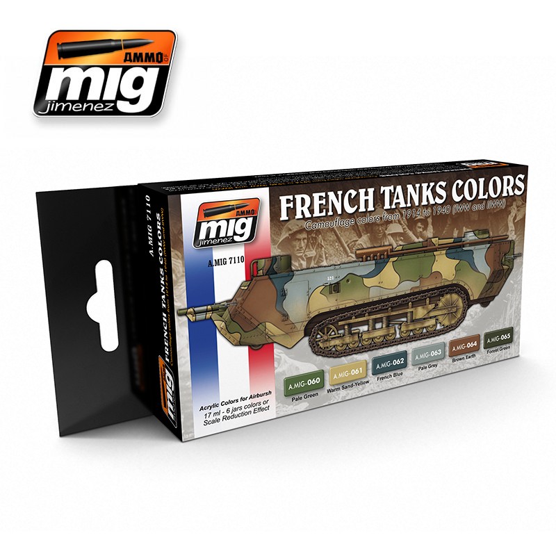 Ammo Mig Jimenez French Tanks Colors, Camouflages WWI & WWII