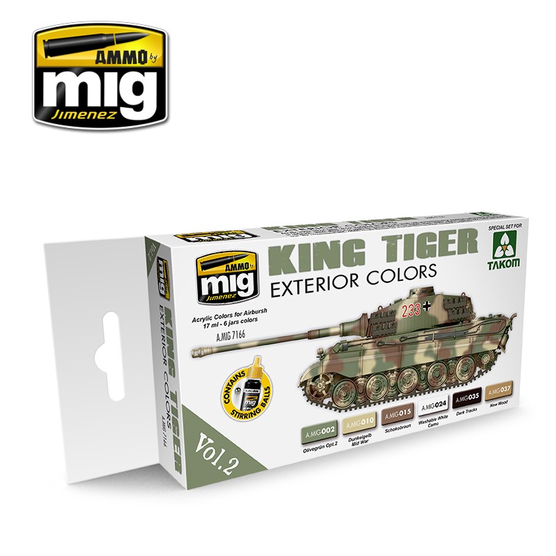Ammo Mig Jimenez King Tiger Exterior Color (special Takom edition) VOL.2