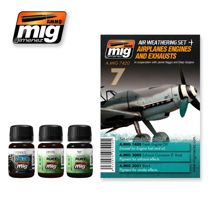 Ammo Mig Jimenez Airplanes Engines and Exhausts