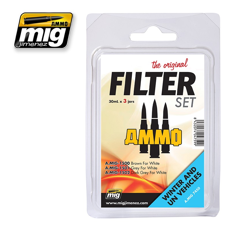 Ammo Mig Jimenez Filter Set For Winter And UN Vehicles