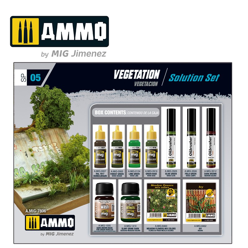 Ammo Mig Jimenez Vegetation Solution Set