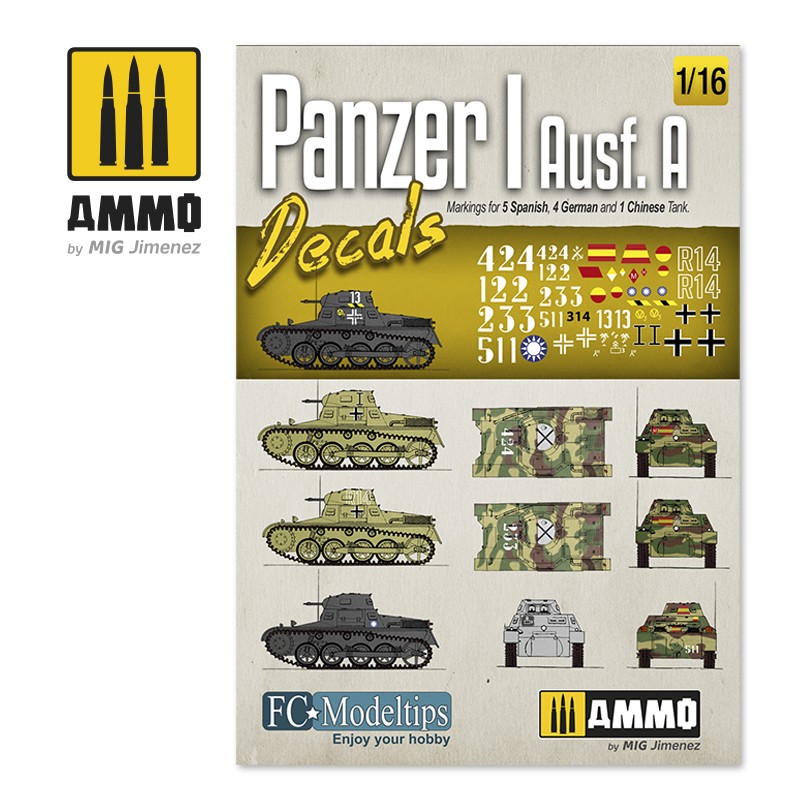 Ammo Mig Jimenez PANZER I AUSF. A. DECALS