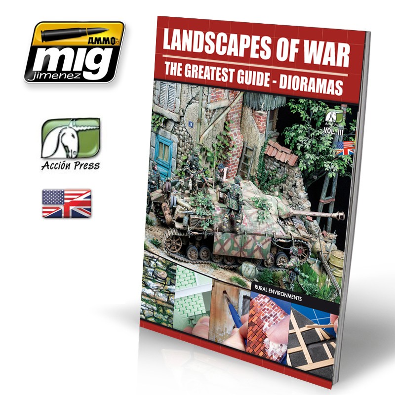 Ammo Mig Jimenez Landscapes of War: The Greatest Guide - Dioramas vol. 3, Rural Environments