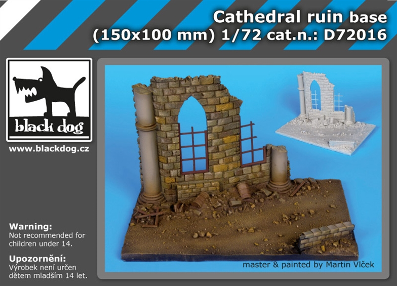 Black Dog Cathedral ruin base (150x100 mm)