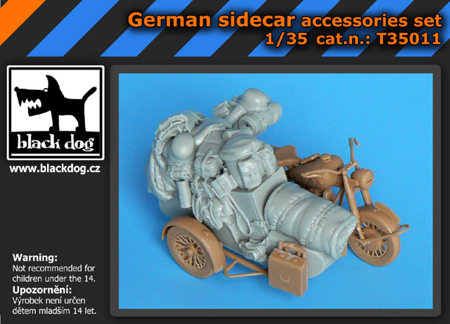 Black Dog German Sidecar Accessories Set (MBL)