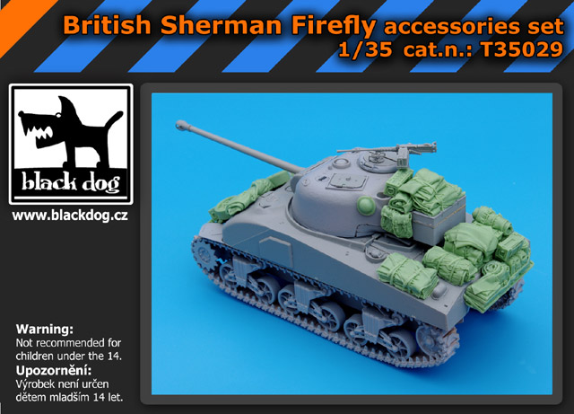 Black Dog British Sherman Firefly - Accessories Set (DRA)