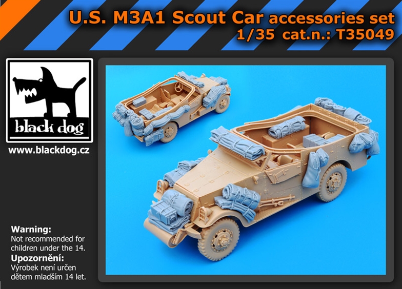 Black Dog M3A1 Scout Car - Accessories Set (HBB)