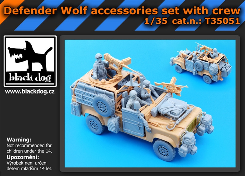 Black Dog Defender Wolf - Accessory Set w/ Crew (HBB)