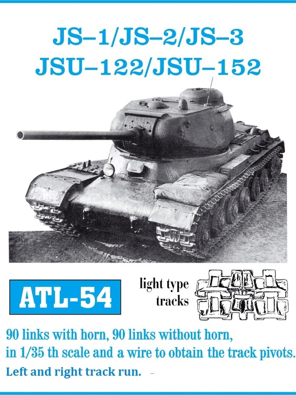 Friulmodel JS-1/JS-2/JS-3 JSU-122/JSU-152 (light type tracks) - Track Links