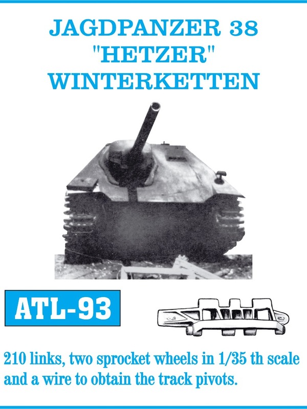 Friulmodel Jagdpanzer 38, Hetzer, Winterketten - Track Links