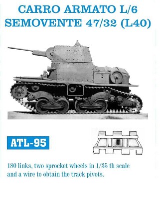 Friulmodel Carro Armato L6, Semovente 47/32 - Track Links