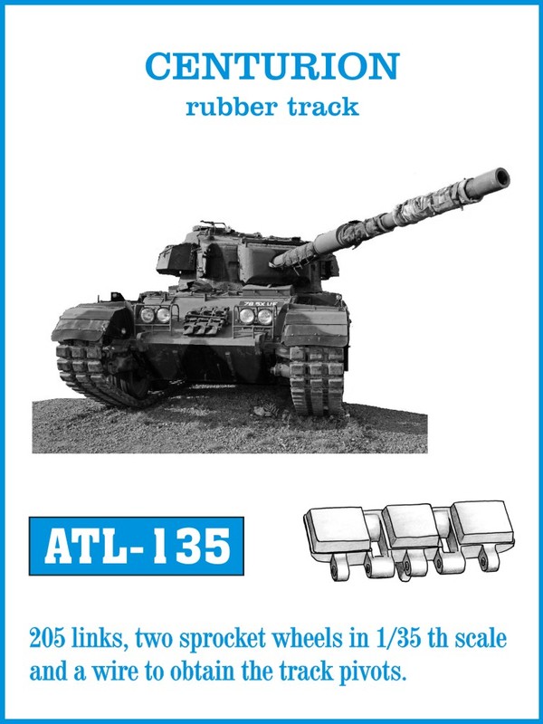 Friulmodel Centurion, rubber tracks - Track Links