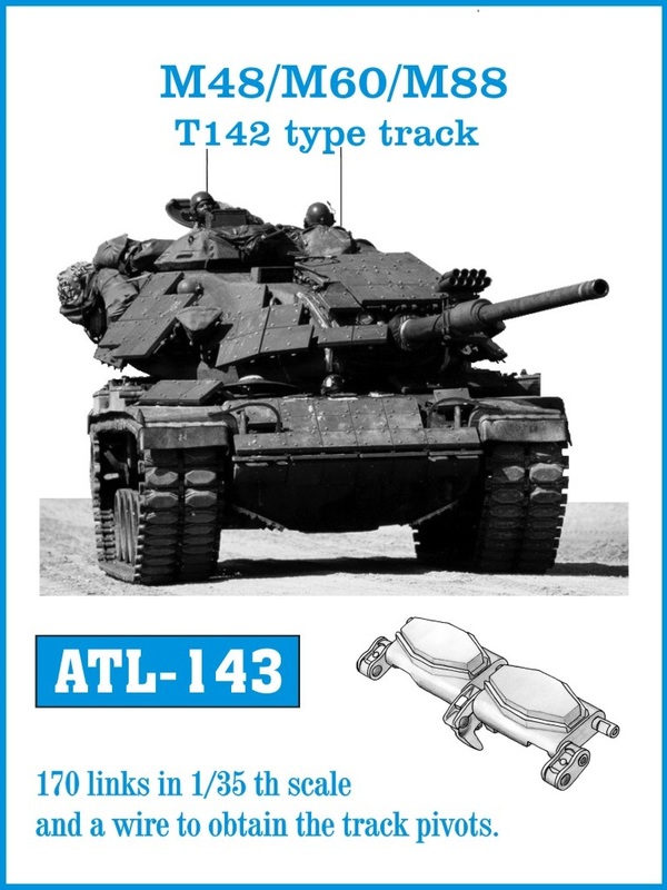 Friulmodel M-48 / M-60 / M-88 T142 type track - Track Links