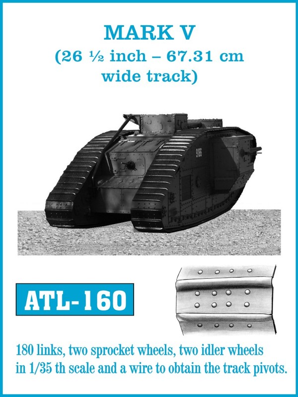Friulmodel MARK V. (26 1/2 inch - 67.31 cm wide track) - Track Links