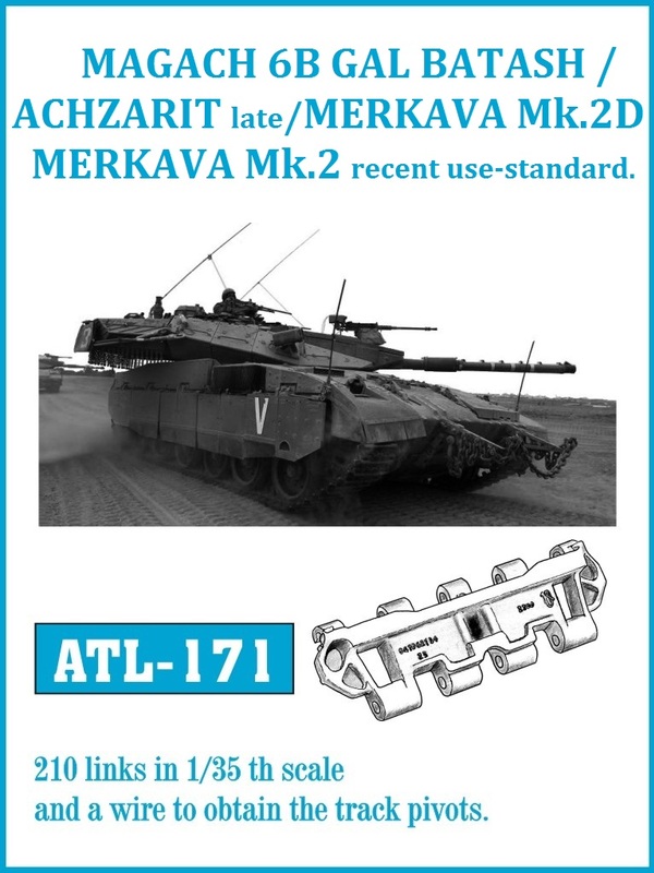 Friulmodel GAL BATASH / ACHZARIT Late / MERKAVA Mk. 3D - Track Links