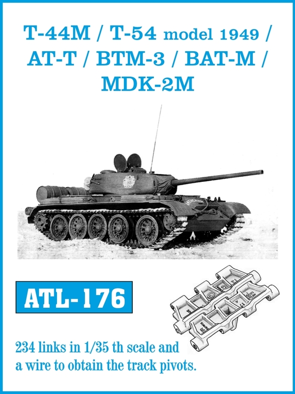 Friulmodel T-44M/T-54 model 1949/AT-T/BTM-3/BAT-M/MDK-2M - Track Links