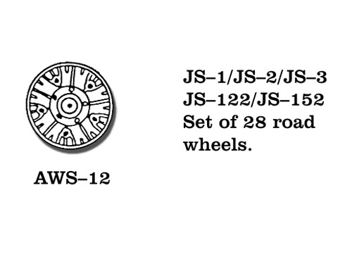 Friulmodel JS-1/JS-2/JS-3/JS-122/JS-152 - Road Wheels (28 pcs)