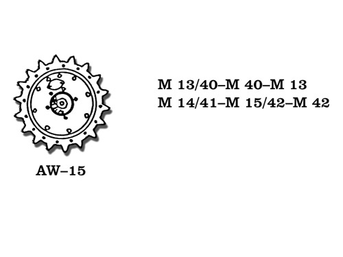 Friulmodel M-13/40, M-14/41, M15-42 - Sprocket Wheels