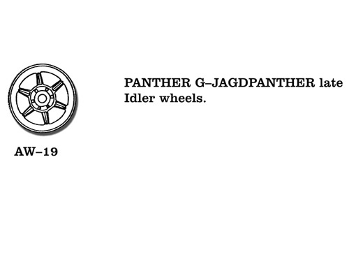 Friulmodel Panther G/JagdPanther - Idler Wheels