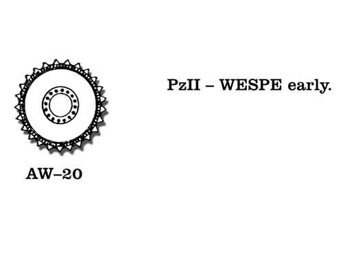 Friulmodel PzKpfw. II/Wespe - Sprocket Wheels