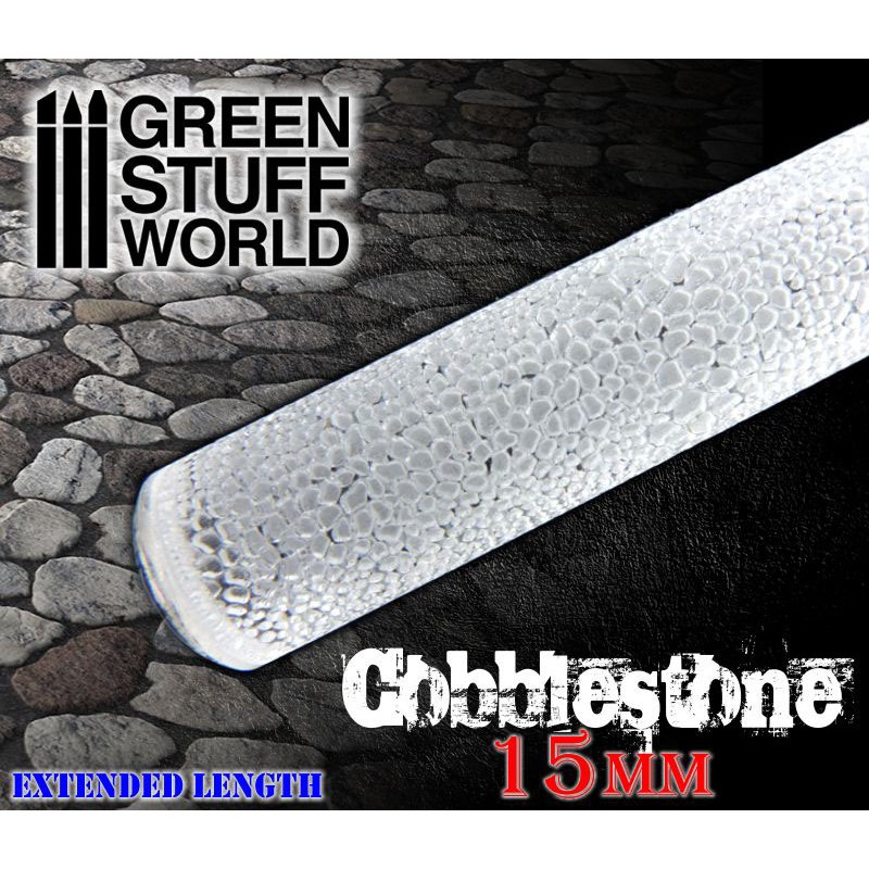 Green Stuff World Rolling Pin Cobblestone 15mm