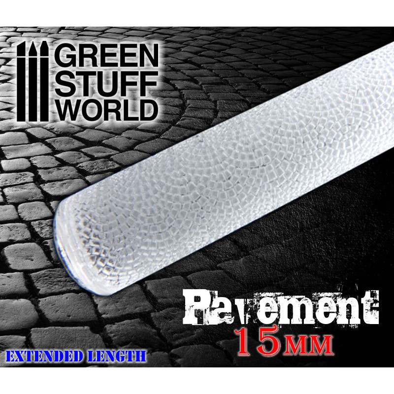 Green Stuff World Rolling Pin Pavement 15mm