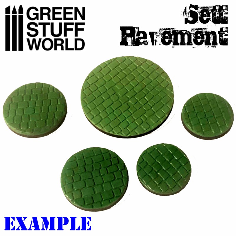 Green Stuff World Rolling Pin Set Pavement
