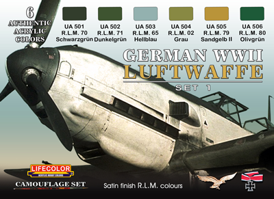 LifeColor GERMAN WWII LUFTWAFFE SET#1