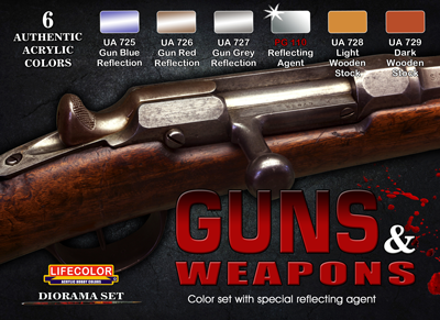 LifeColor Guns and Weapons Color set