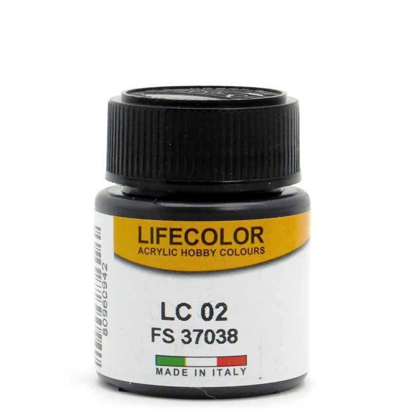 LifeColor black, matte - 22ml