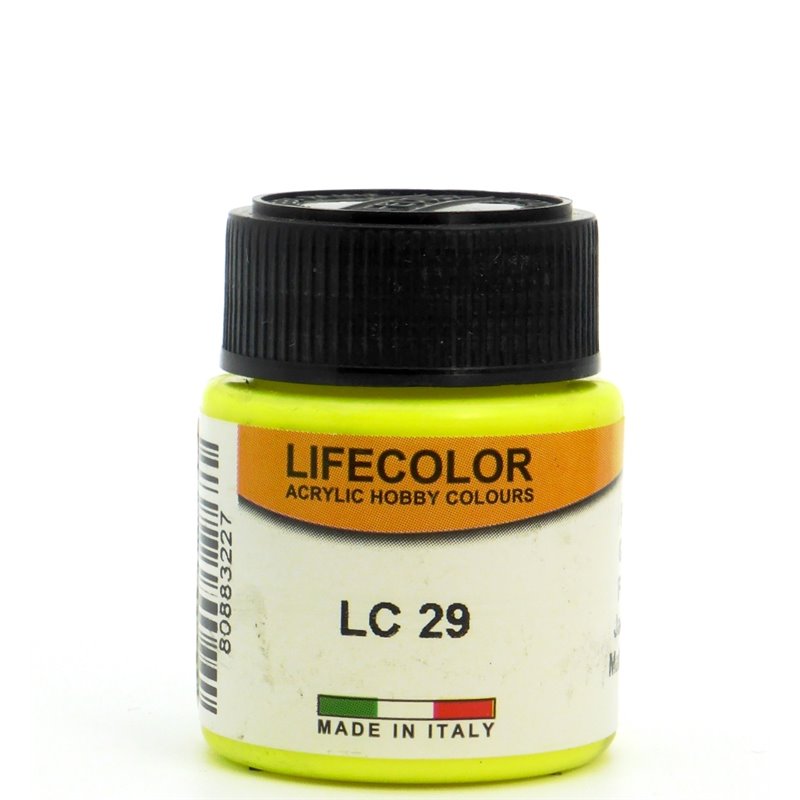 LifeColor matt fluo. Yellow - 22ml