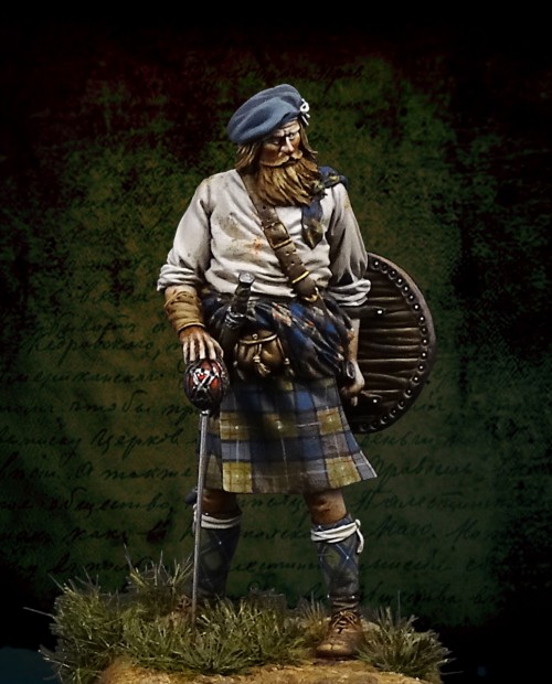 Michael Kontraros Mortal Enemies Culloden Scottish Clansman 75mm