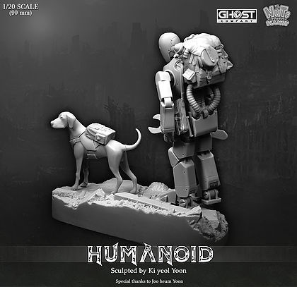 Nuts Planet Humanoid and a dog