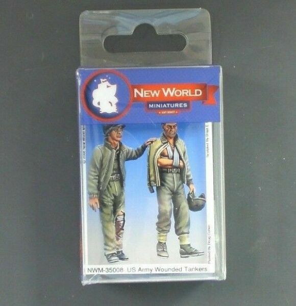 New World Miniatures US Army Wounded Tankers 2 figures