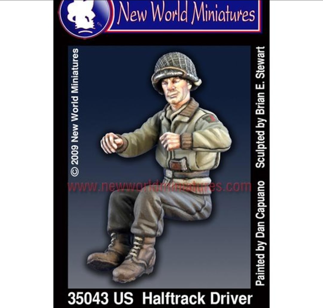 New World Miniatures Half Track USA driver