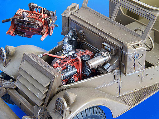 Plus Model M3 Scout Car - engine set