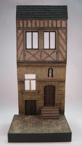 Reality in Scale Fachwerk House 1 - 4 resin pieces and laser cut cobblestone road section. I
