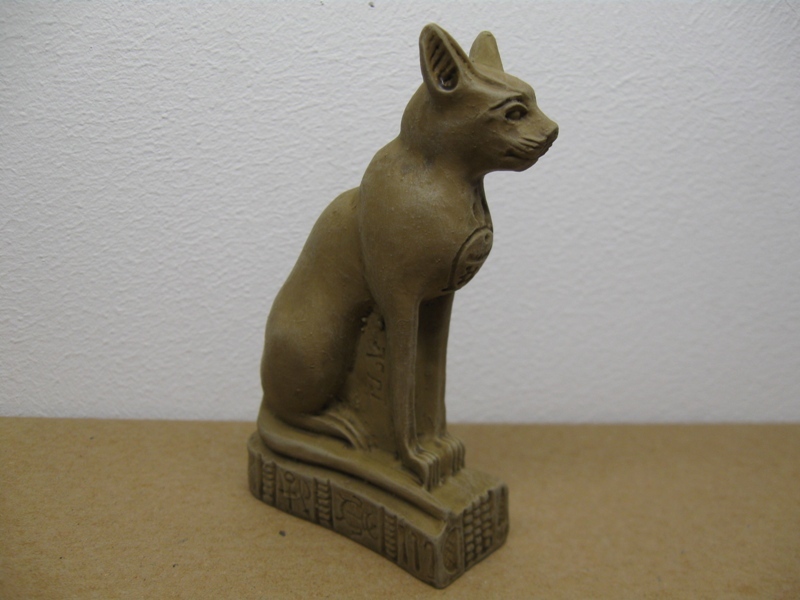Reality in Scale Egyptian Bastet Statue - 1 resin pc. Statue is 8cm tall