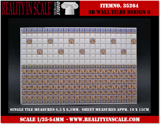 Reality in Scale 3D Wall Tiles - Design G