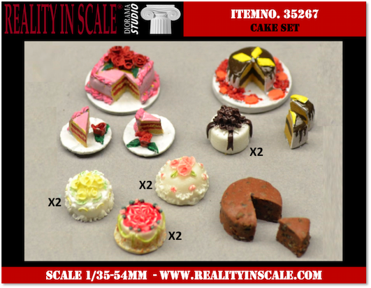 Reality in Scale Cake Set - 14 pcs.