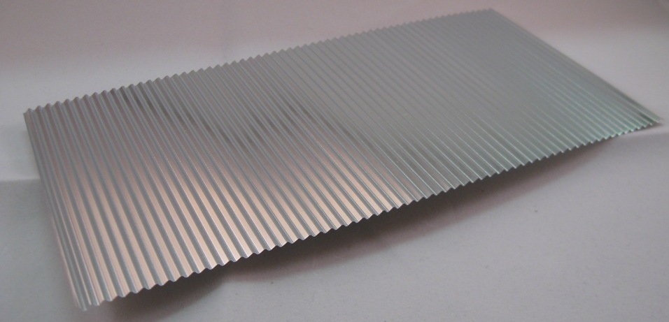 Reality in Scale Corrugated Sheet - Aluminium 20x10cm
