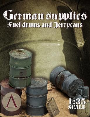Scale75 GERMAN SUPPLIES - FUEL DRUMS AND JERYCANS
