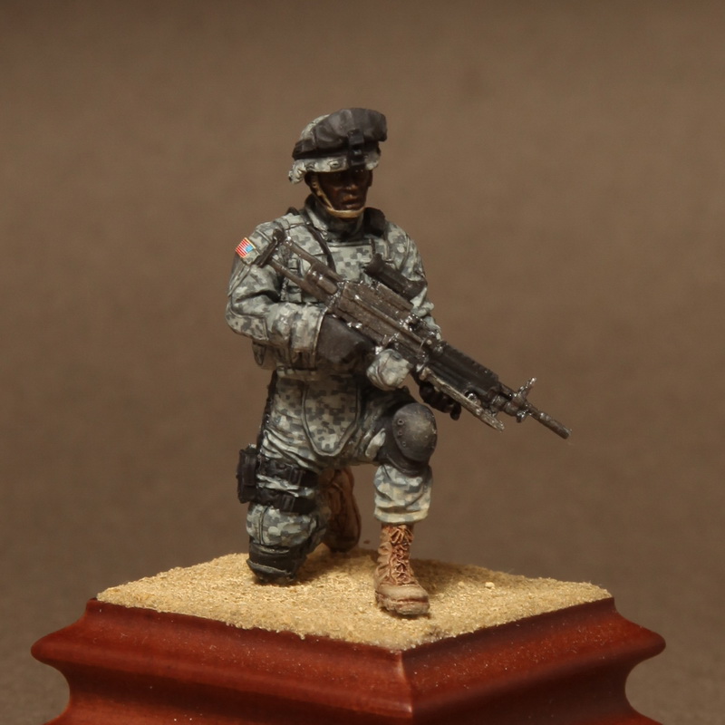 Soga Miniatures American Machine gunner in patrol group