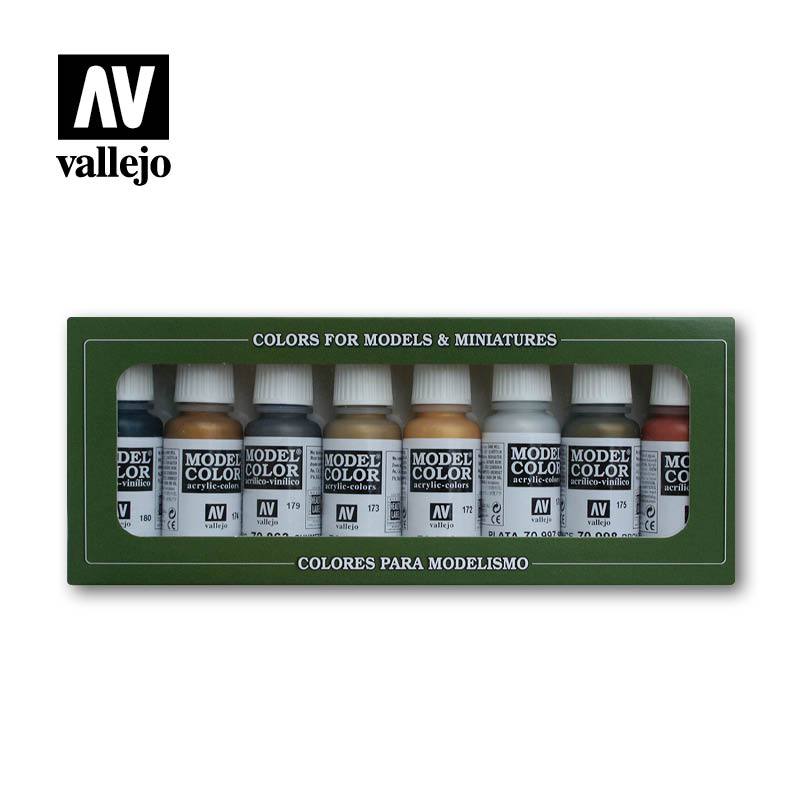 Vallejo Model Color Set - Metallic Colors set (x8)